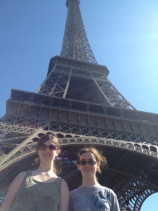Holly & Katie at the Eiffel Tower