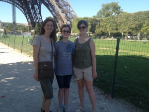 Holly, Katie & Me at the Eiffel Tower