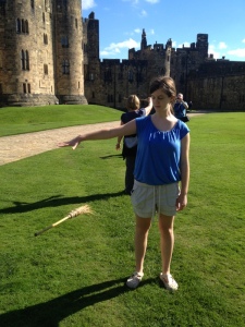 Alnwick Castle - Holly with broomstick